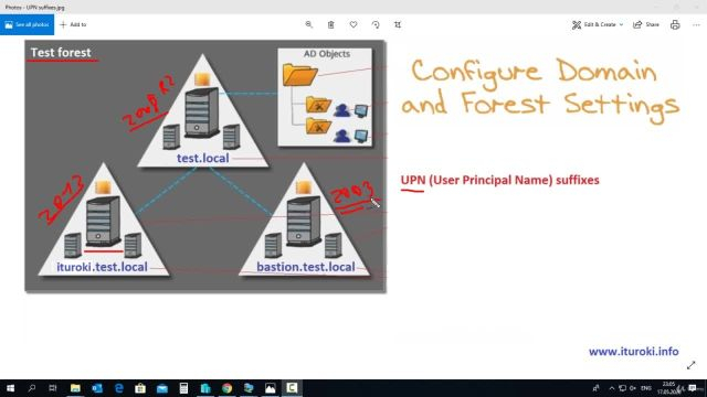 31- Domain & Forest Settings and UPN