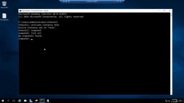 26- AD recycle bin & snapshots