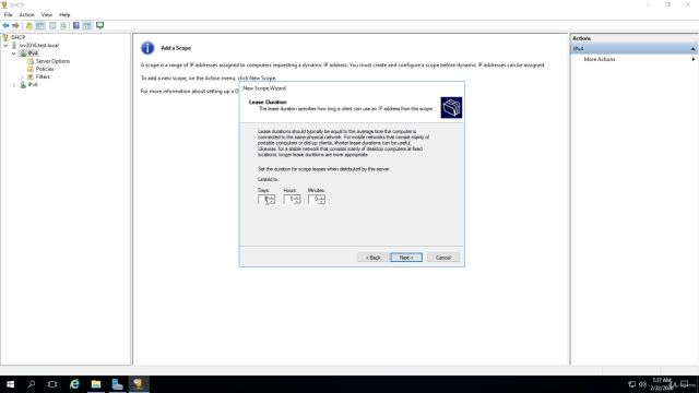 27- Создание области DHCP