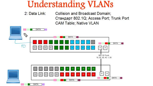 7-Как работают VLAN 802-1Q- Фреймы, теги, порты