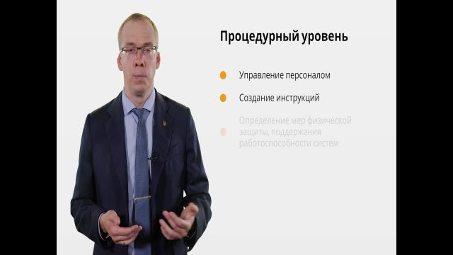 1 Уровни обеспечения ИБ