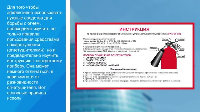 Вводный и повторный инструктаж по пожарной безопасности для сотрудников